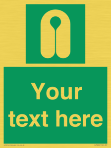 Custom sign safe condition Lifejacket